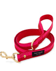 Small Dog Leash, Red and Pink