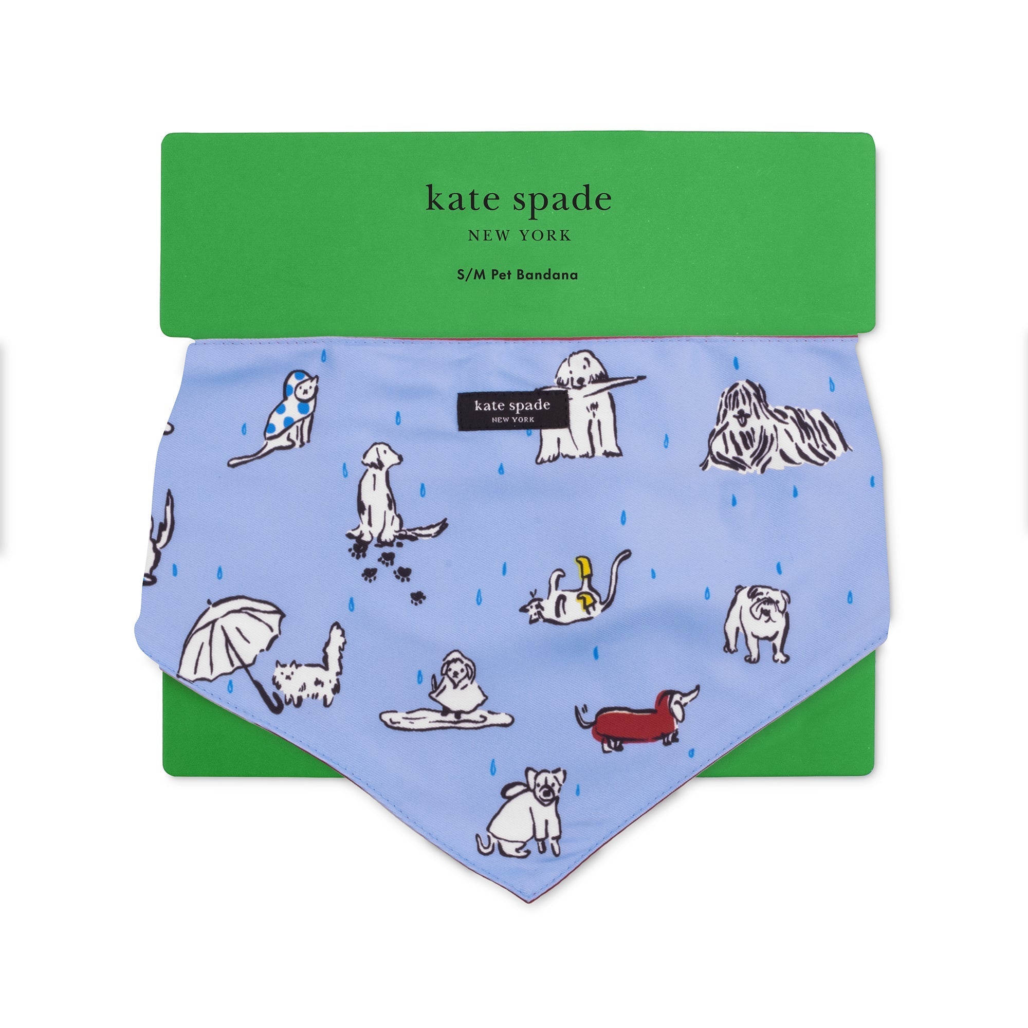 kate spade new york Small Dog Bandana, Raining Cats and Dogs