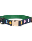 Large Dog Collar, Watercolor Dot