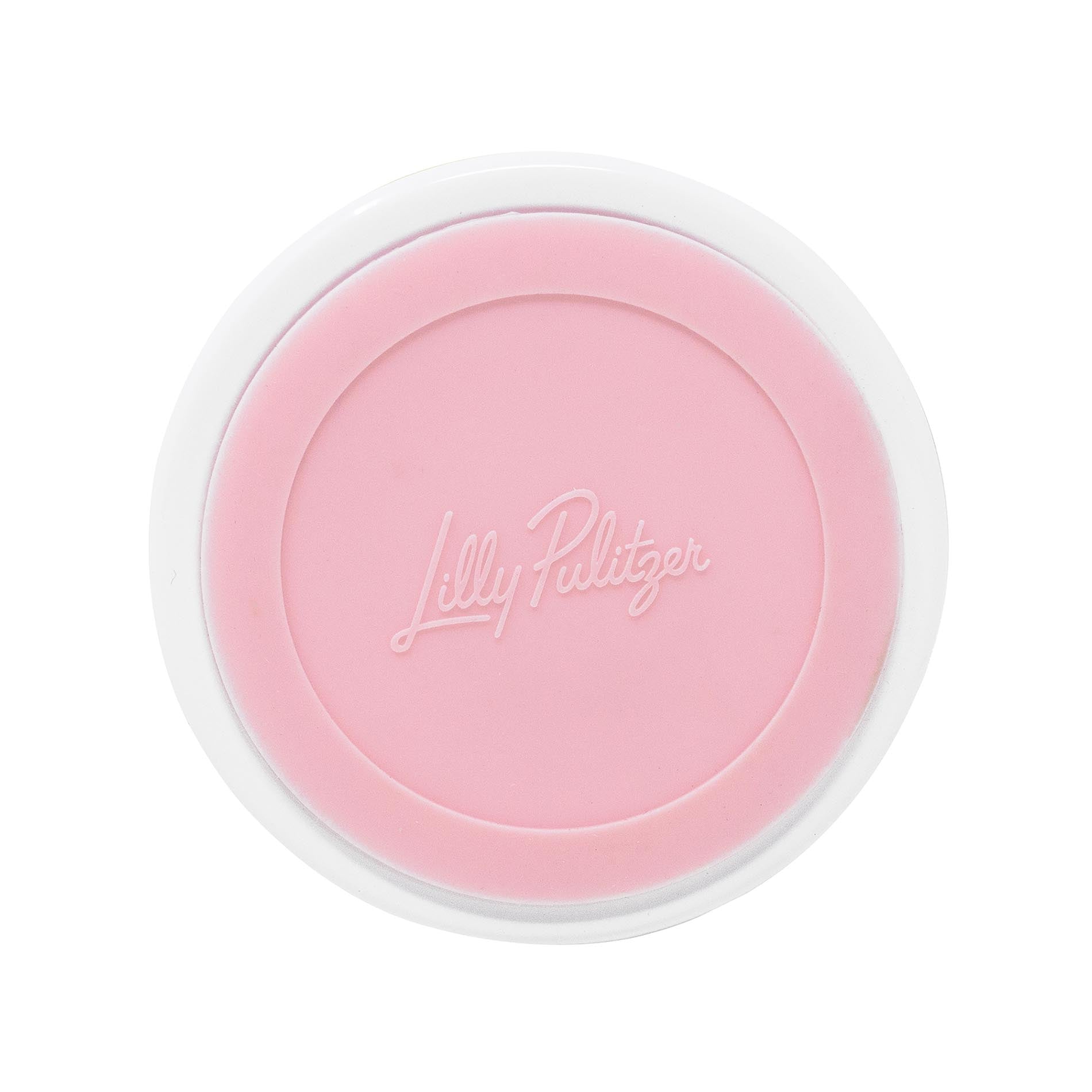 Bottom of can holder with 'Lilly Pulitzer' branding on a white background