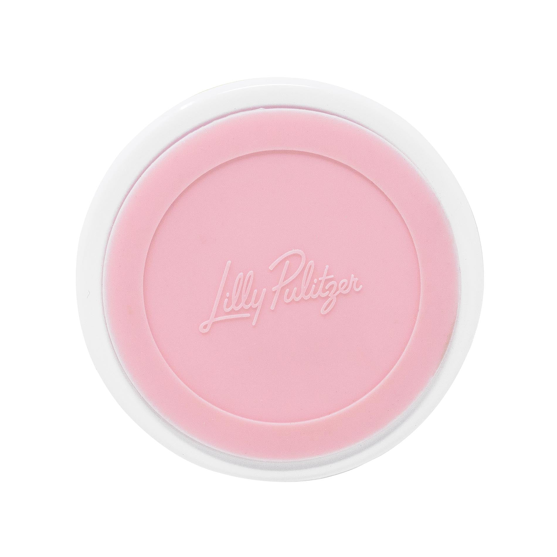 Bottom of can holder with 'Lilly Pulitzer' branding on a white background