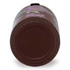 Vera Bradley travel mug with floral pattern and brown lid on a white background