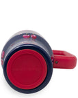 Vera Bradley travel mug with cherry design on a white background