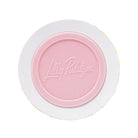 Bottom of water bottlewith 'Lilly Pulitzer' branding on a white background