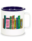 Stainless Steel Coffee Mug, Bookshelf