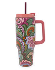 Stainless Steel 40 oz. Tumbler, Rachel Ditsy Patchwork