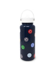 Stainless Steel Water Bottle with Sling, Spade Smiley