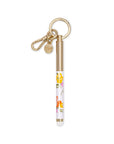 Key Fob Pen, Spring Pansies
