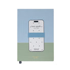 Notebook with phone holder by Kate Spade New York on a white background