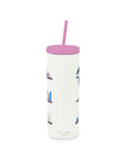 Acrylic Tumbler with Straw, Charmed Library