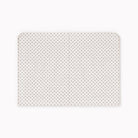 A rectangular journal with rounded corners, featuring a white background with a dense pattern of small black dots, shown on a clean white background.