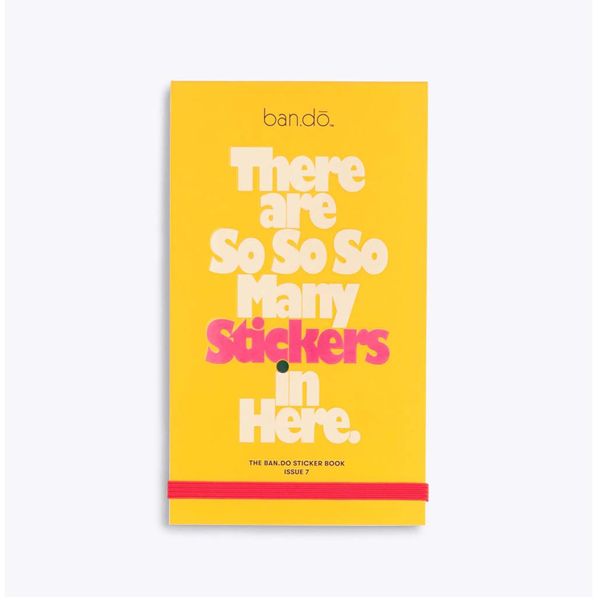 Yellow book cover with text 'There are So So So Many Stickers in Here' on a white background