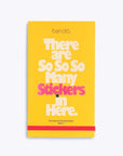 Yellow book cover with text 'There are So So So Many Stickers in Here' on a white background