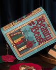 Book-shaped handbag with 'Beauty and the Beast' design