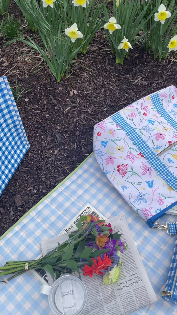 model showcasing joyful garden print collection