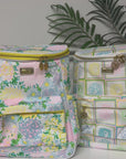 model showcasing lilly pulitzer cooler bags