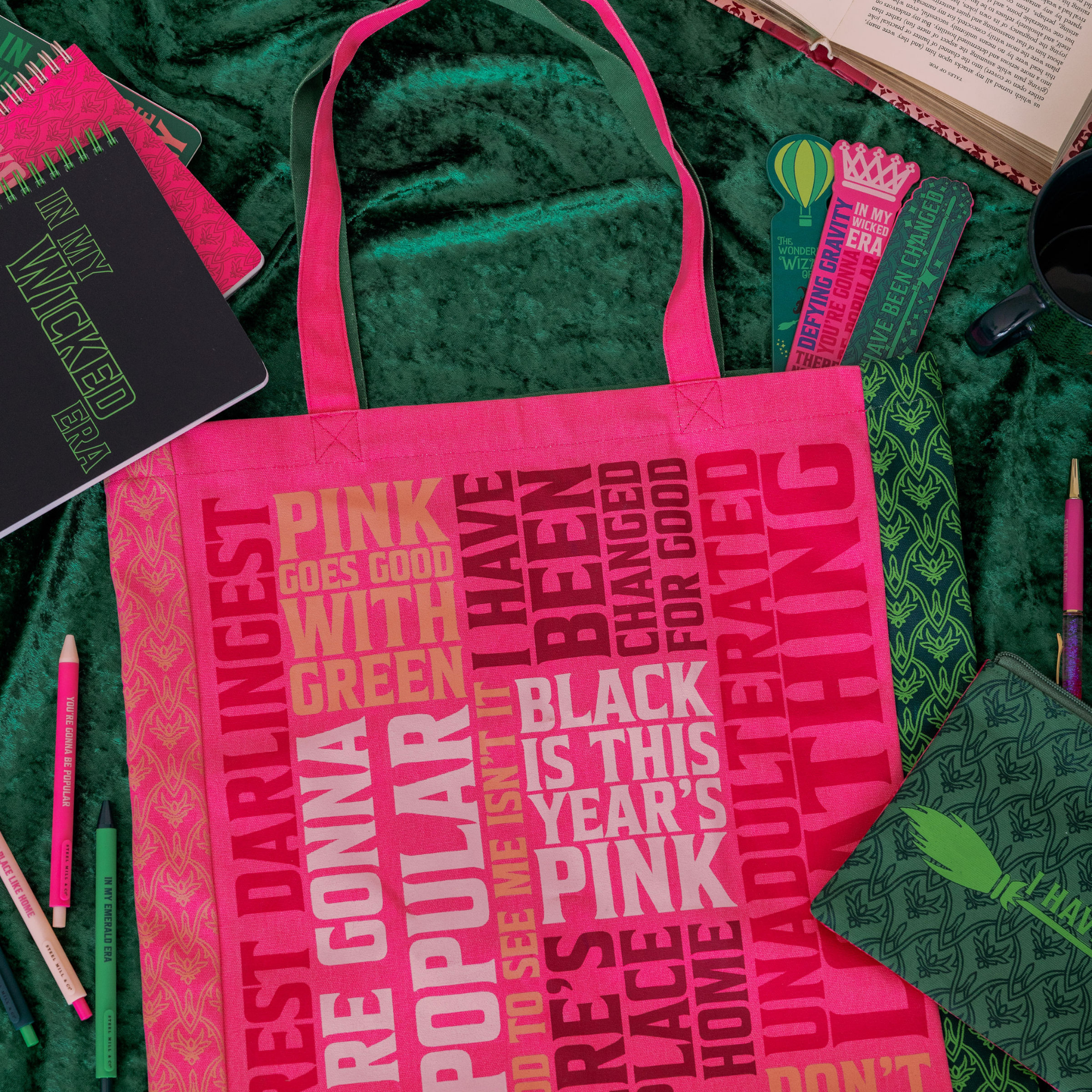 Canvas Tote, Wicked Word Cloud